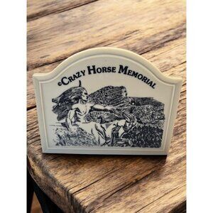 Crazy Horse Memorial Souvenir Napkin / Letter holder 5.25x4.25x2.25